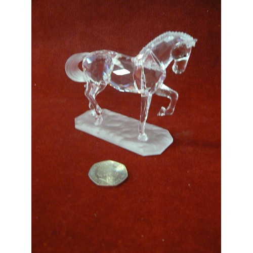 48 - Swarovski Crystal Figurine ARABIAN STALLION 221609 Mint Condition boxed