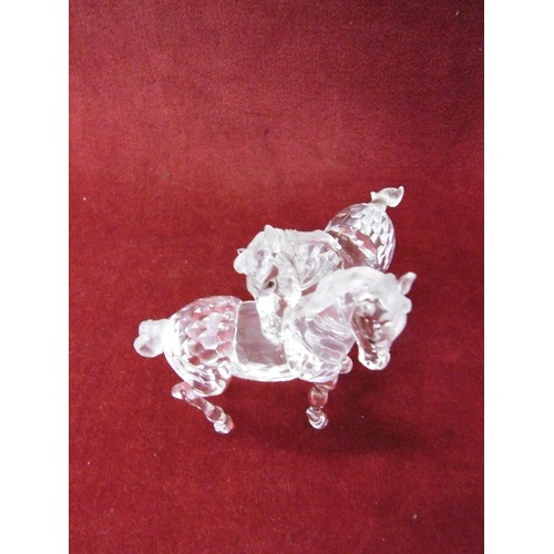 38 - SWAROVSKI CRYSTAL PAIR OF FOALS FIGURINE 627637 BOX WITH SLEEVE