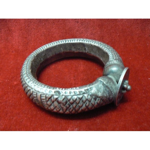 90 - 3 SILVER METAL CHINESE BRACELETS