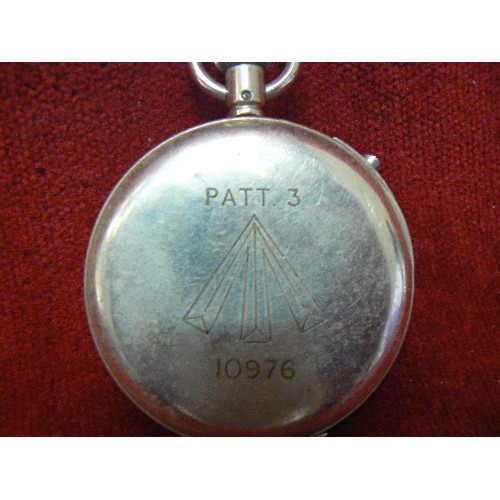 138 - VINTAGE BRITISH ARMY STOPWATCH CROWS FOOT PATT 3 NUMBER 10976 NEEDS T L C  PLUS AN OTHER STOP WATCH