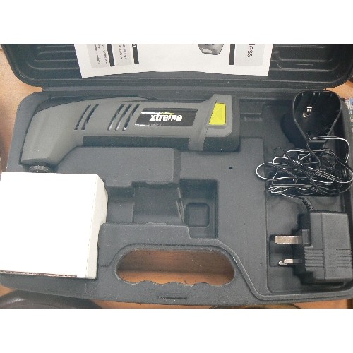 446 - CORDLESS MULTI-TOOL. CHALLENGE XTREME 10.8V LITHIUM ION. WITH CASE, CHARGER, INSTRUCTIONS ETC. UNTES... 