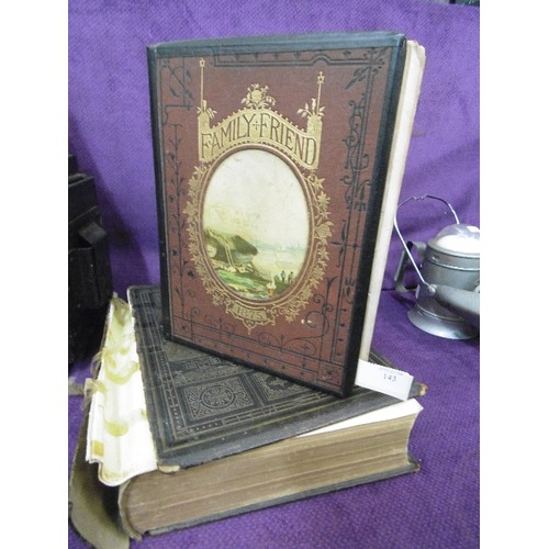 67 - 2 X ANTIQUE BOOKS WITH ILLUSTRATED BOUND COVERS. FLEETWOODS 'THE LIFE OF OUR BLESSED LORD AND SAVIOU... 