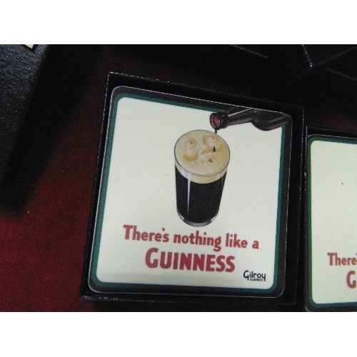 211 - GUINNESS COASTERS/BEER MATS. 4 X 'SPECIAL EDITION GILROY CLASSICS' SETS. BOXED.