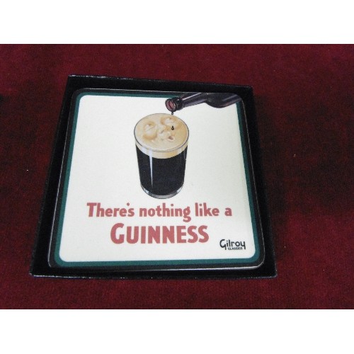 216 - GUINNESS COASTERS/BEER MATS. 5 X 'SPECIAL EDITION GILROY CLASSICS' SETS. BOXED.