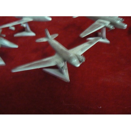 230 - COLLECTION OF 11 X SMALL METAL WAR PLANES BY ROYAL HAMPSHIRE. INC WELLINGTON BOMBER, SPITFIRE, LANCA... 