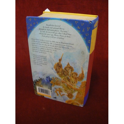 311 - HARRY POTTER HARDBACK BOOK. 'THE ORDER OF THE PHOENIX' FIRST EDITION BY JK. ROWLING.