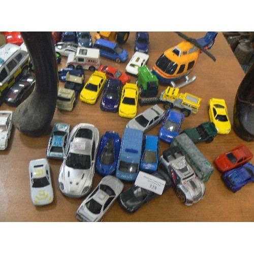 328 - LARGE COLLECTION OF DIE-CAST MODEL VEHICLES. SOME PLAYWORN.