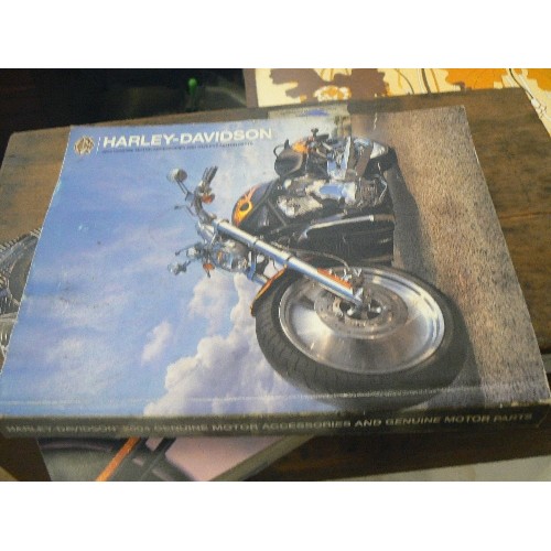 367 - HARLEY DAVIDSON PARTS MANUALS. INC SCREAMIN EAGLE 2004, 2 X GENUINE PARTS 04 & 05, AND CUSTOM CHROME... 