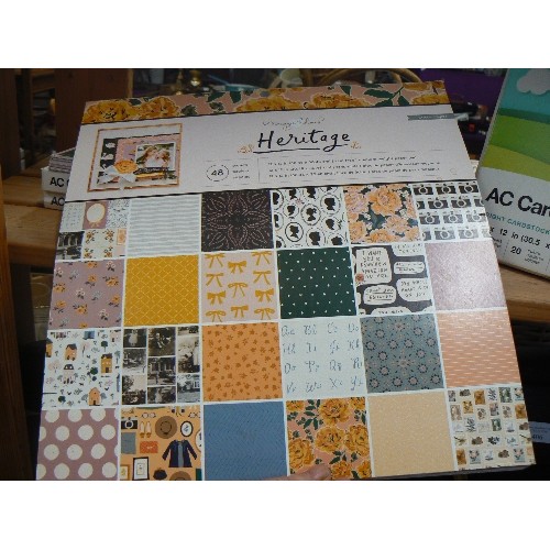 404 - 8 X PACKS OF CRAFTING AC CARDSTOCK PAPER SETS. 12 X 12