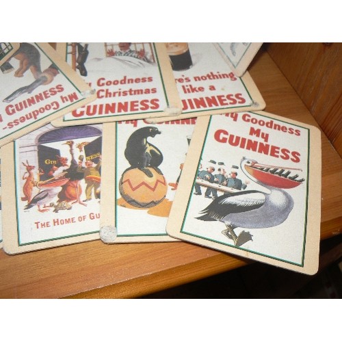 401 - 11 X VINTAGE GUINNESS BEERMATS.