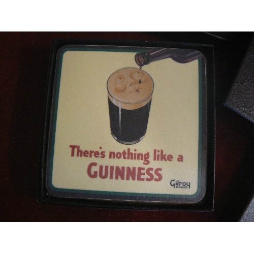 169 - GUINNESS COASTERS/BEER MATS. 4 X 'SPECIAL EDITION GILROY CLASSICS' SETS. BOXED.