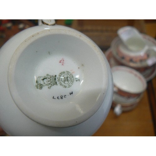 318 - VINTAGE ROYAL DOULTON CHINA PART-TEA SERVICE.