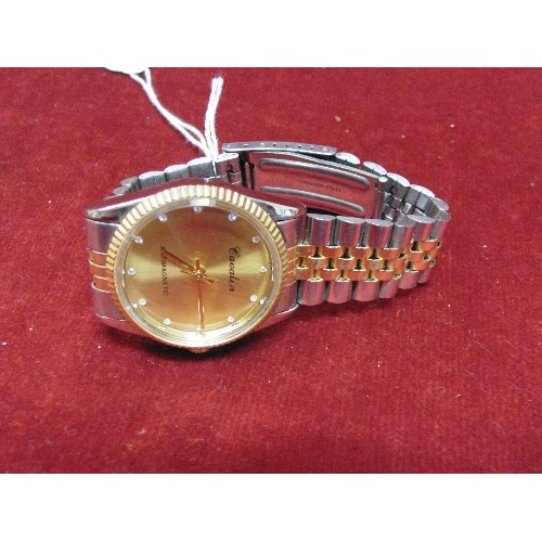 9 - AN UNUSED GENTS CAVALIER WRISTWATCH WORKING