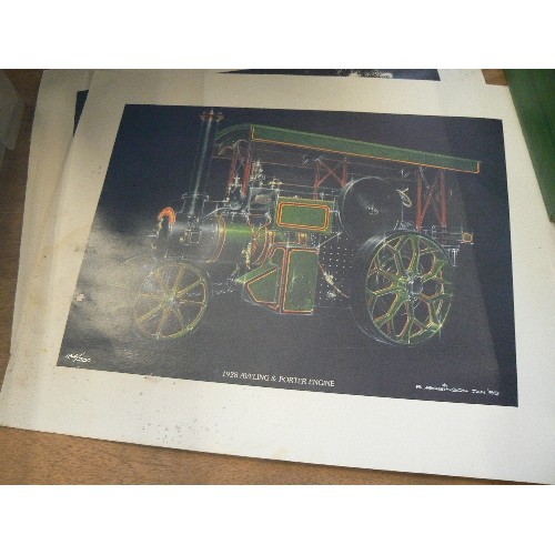 368 - STEAM/TRACTION ENGINE PRINTS. 4 X LIMITED EDITION PRINTS BY 'R.ROBINSON 98'