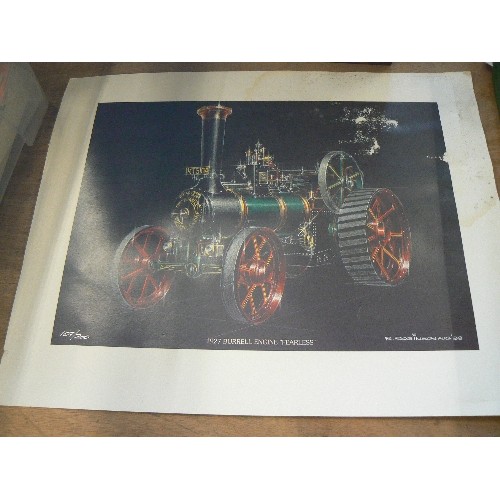 368 - STEAM/TRACTION ENGINE PRINTS. 4 X LIMITED EDITION PRINTS BY 'R.ROBINSON 98'