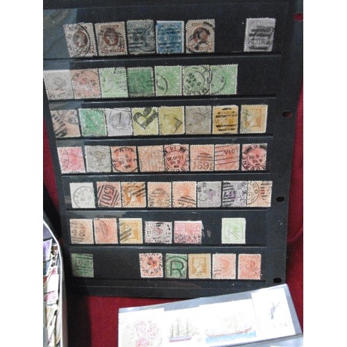 35 - BOX OF MIXED WORLDWIDE STAMPS - CHINA, POLAND, MALTA, VICTORIA, ETC