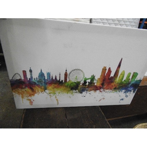 537 - LONDON SKYLINE CANVAS ART BY MICHAEL TOMPSETT