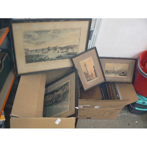 508 - BEAUTIFUL LONDON PRINTS. APPROX 20 X FRAMED/GLAZED VINTAGE PRINTS OF LONDON SCENES. [COLLECTED BY M.... 