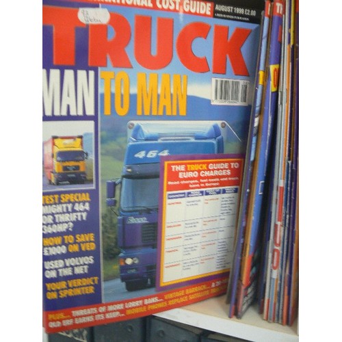 488 - 5 X 'FULL TO BURSTING CUBES' OF TRUCKER INTEREST- INC 9 X LARGE BOUND 1970'S VOLUMES FULL OF TRUCK M... 