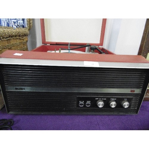 84 - VINTAGE RECORD BUSH RP60 RECORD PLAYER/TURNTABLE. WITH OPERATING INSTRUCTION BOOKLET. NEEDS ATTENTIO... 