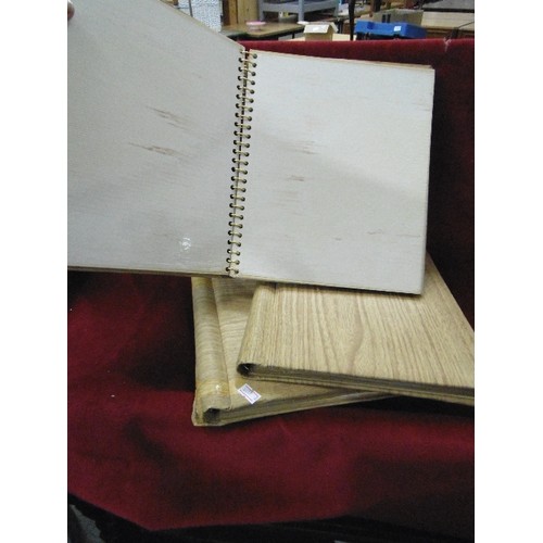 92 - 3 X STAMP/PHOTOGRAPH ALBUMS. NO CONTENTS.