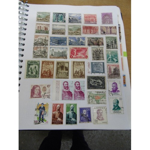 106 - FABULOUS STAMP COLLECTION, CONTAINED IN 7 X STAMP ALBUMS. A-Z OF ALL COUNTRIES.