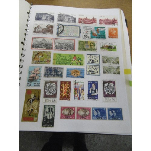 106 - FABULOUS STAMP COLLECTION, CONTAINED IN 7 X STAMP ALBUMS. A-Z OF ALL COUNTRIES.