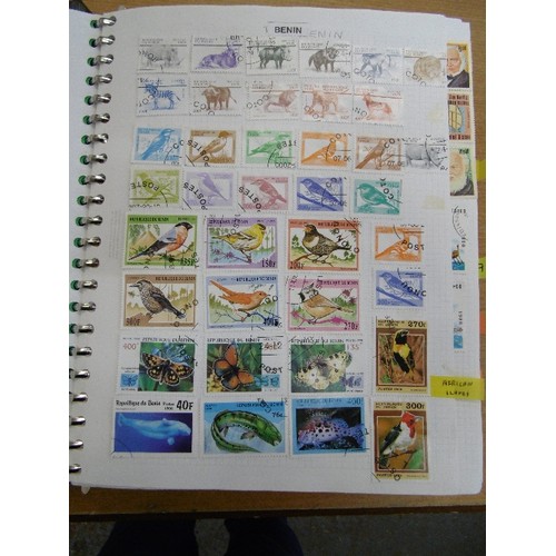 106 - FABULOUS STAMP COLLECTION, CONTAINED IN 7 X STAMP ALBUMS. A-Z OF ALL COUNTRIES.