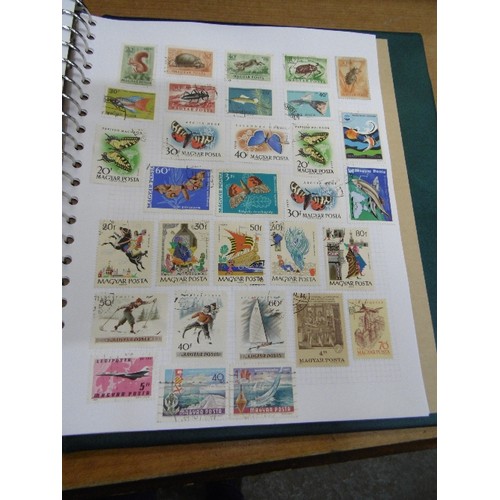 106 - FABULOUS STAMP COLLECTION, CONTAINED IN 7 X STAMP ALBUMS. A-Z OF ALL COUNTRIES.