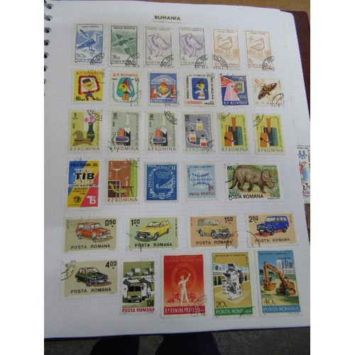 106 - FABULOUS STAMP COLLECTION, CONTAINED IN 7 X STAMP ALBUMS. A-Z OF ALL COUNTRIES.