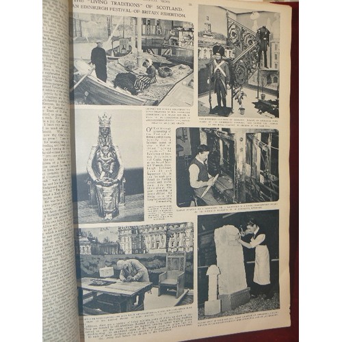 258 - ILLUSTRATED LONDON NEWS 1951. JULY -DECEMBER. VERY LARGE BOUND VOLUME.