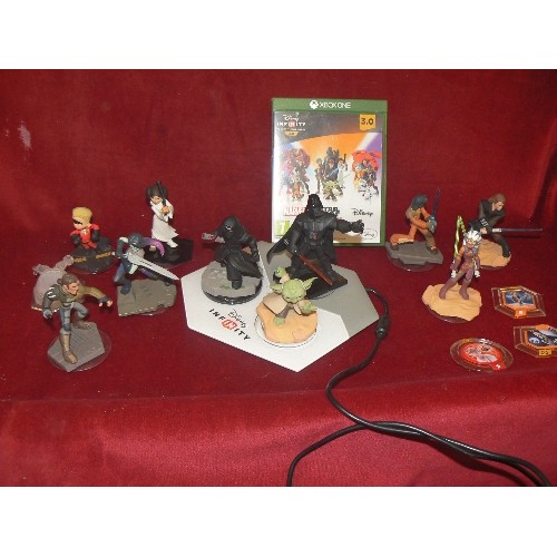 263 - DISNEY INFINITY V12.07 GAME 'PLAY WITHOUT LIMITS' WITH SET OF GAME FIGURES.