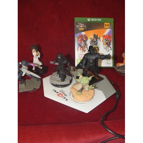 263 - DISNEY INFINITY V12.07 GAME 'PLAY WITHOUT LIMITS' WITH SET OF GAME FIGURES.