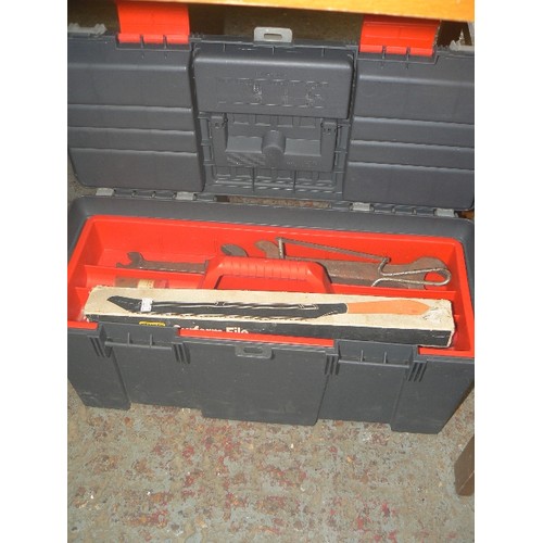 270 - MODERN TOOLBOX WITH CONTENTS. MULTIPLE TRAY LAYERS.