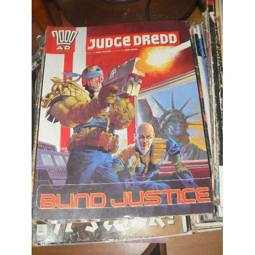 273 - VINTAGE 1990'S JUDGE DREDD & 2000 AD MEGA-ZINES. ADULT CONTENT-NOT FOR CHILDREN. 2 X LARGE STACKS OF... 