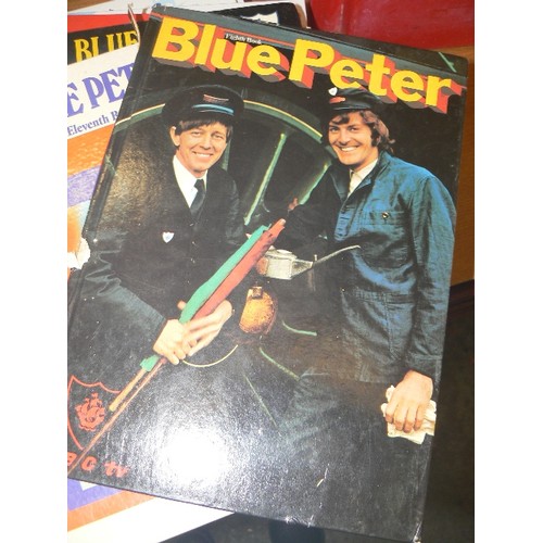 274 - BBC BLUE-PETER 1970'S BOOKS X 13. INC THE 'MAKE, COOK & LOOK BOOK'