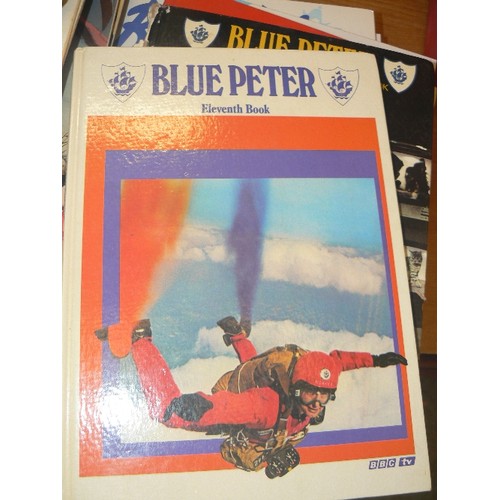 274 - BBC BLUE-PETER 1970'S BOOKS X 13. INC THE 'MAKE, COOK & LOOK BOOK'