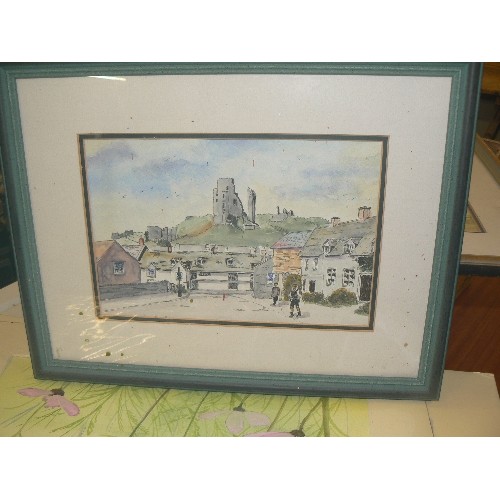 334 - COLLECTION OF PAINTINGS-WATERCOLOURS. SOME FRAMED, SOME IN CARD MOUNTS. SOME SIGNED D.MILFORD.