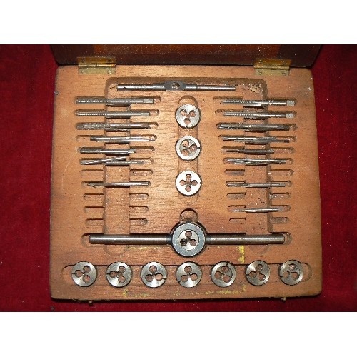 131 - VINTAGE TAP & DIE SET. LEHMANN, ARCHER & LANE LTD. SET No 50. RANGE 0-10BA.