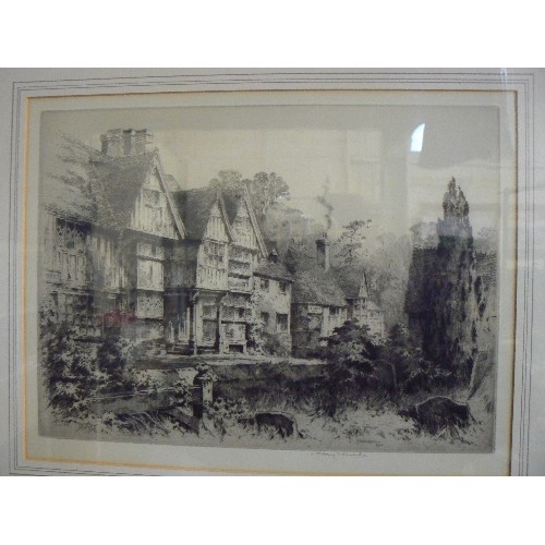 140 - 4 X SIGNED LIMITED EDITION PRINTS. INC GROTE MARKT-BRUSSELS, CHIDDINGSTONE -KENT, SPRINGTIME, WHARFE... 