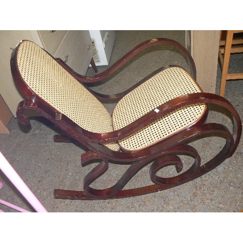 371 - BENTWOOD ROCKING CHAIR, THONET STYLE