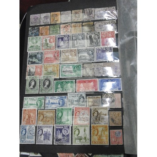 33 - BOX OF MIXED WORLDWIDE STAMPS - CHINA, POLAND, MALTA, VICTORIA, APPROX 4500 STAMPS ETC