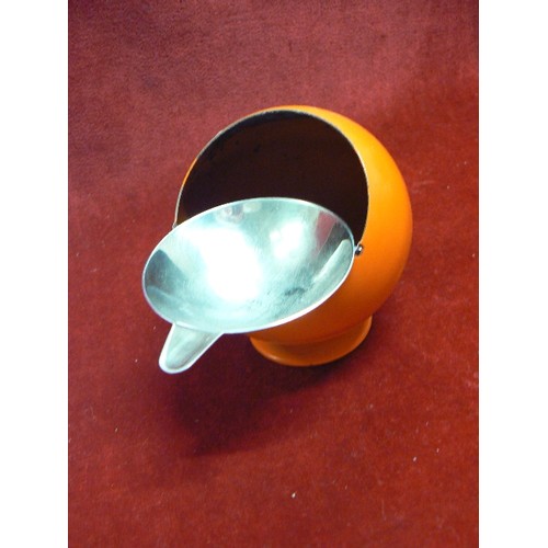 31 - RETRO 1970'S ORANGE SMOKERS  ASHTRAY BY F.W QUIST