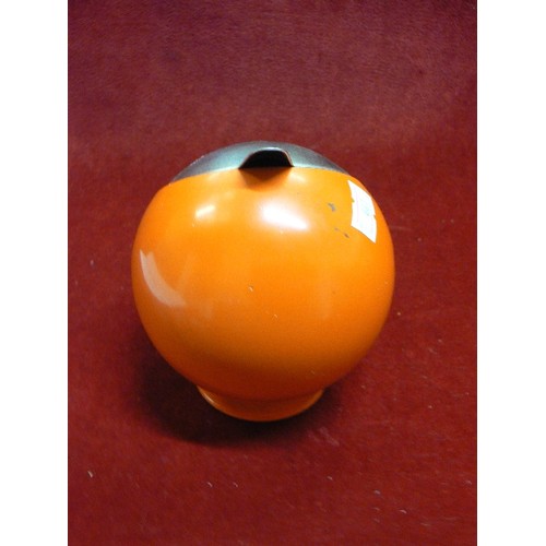 31 - RETRO 1970'S ORANGE SMOKERS  ASHTRAY BY F.W QUIST