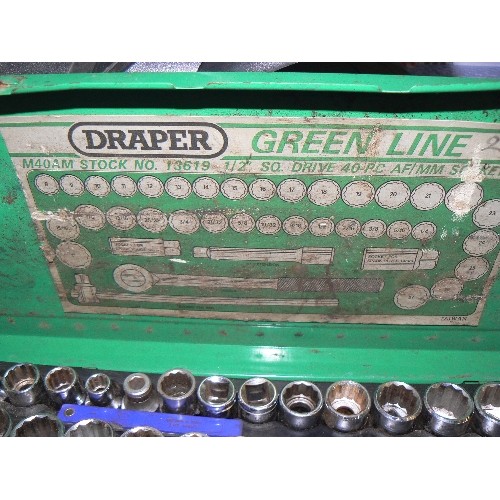 152A - DRAPER GREEN LINE 40 PIECE AF/MM SOCKET SET