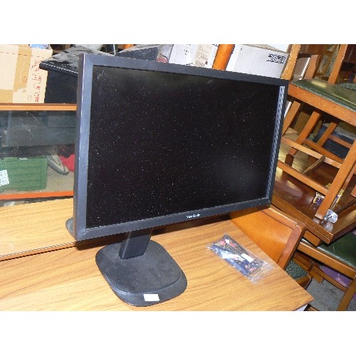 426 - 1 X CONTEMPORARY VIEWSONIC ADJUSTABLE COMPUTER MONITOR. BLACK.