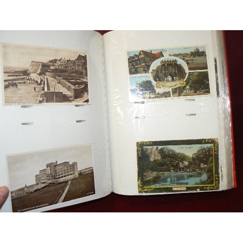 106 - ALBUM FULL OF VINTAGE POSTCARDS.