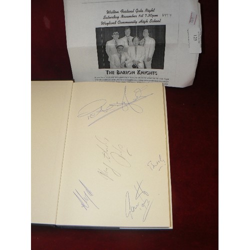 125 - HISTORY OF THE BARRON KNIGHTS 'ONCE A NIGHT' BY PETE LANGFORD. SIGNED