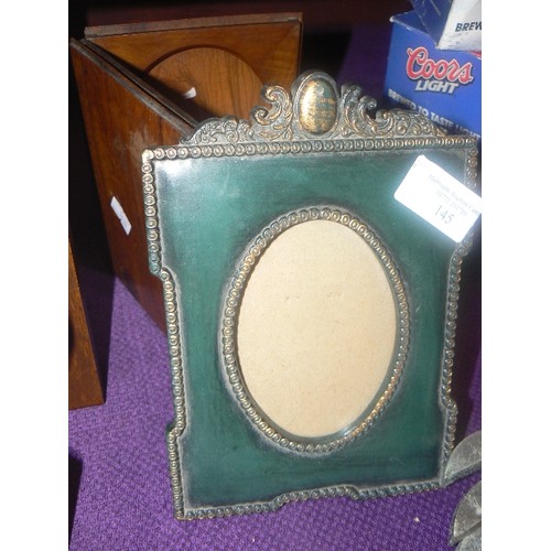 146 - 5 OLD WOODEN PHOTO FRAMES. MIXED STYLES AND AGE.