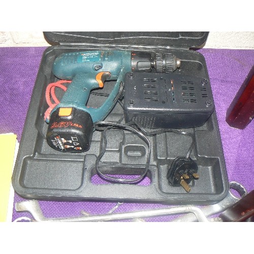 157 - POWER TOOLS. BLACK & DECKER KC9682CN 10MM, AND HITACHI KOKI DV 10DVA. BOTH WITH CARRY CASE AND CHARG... 